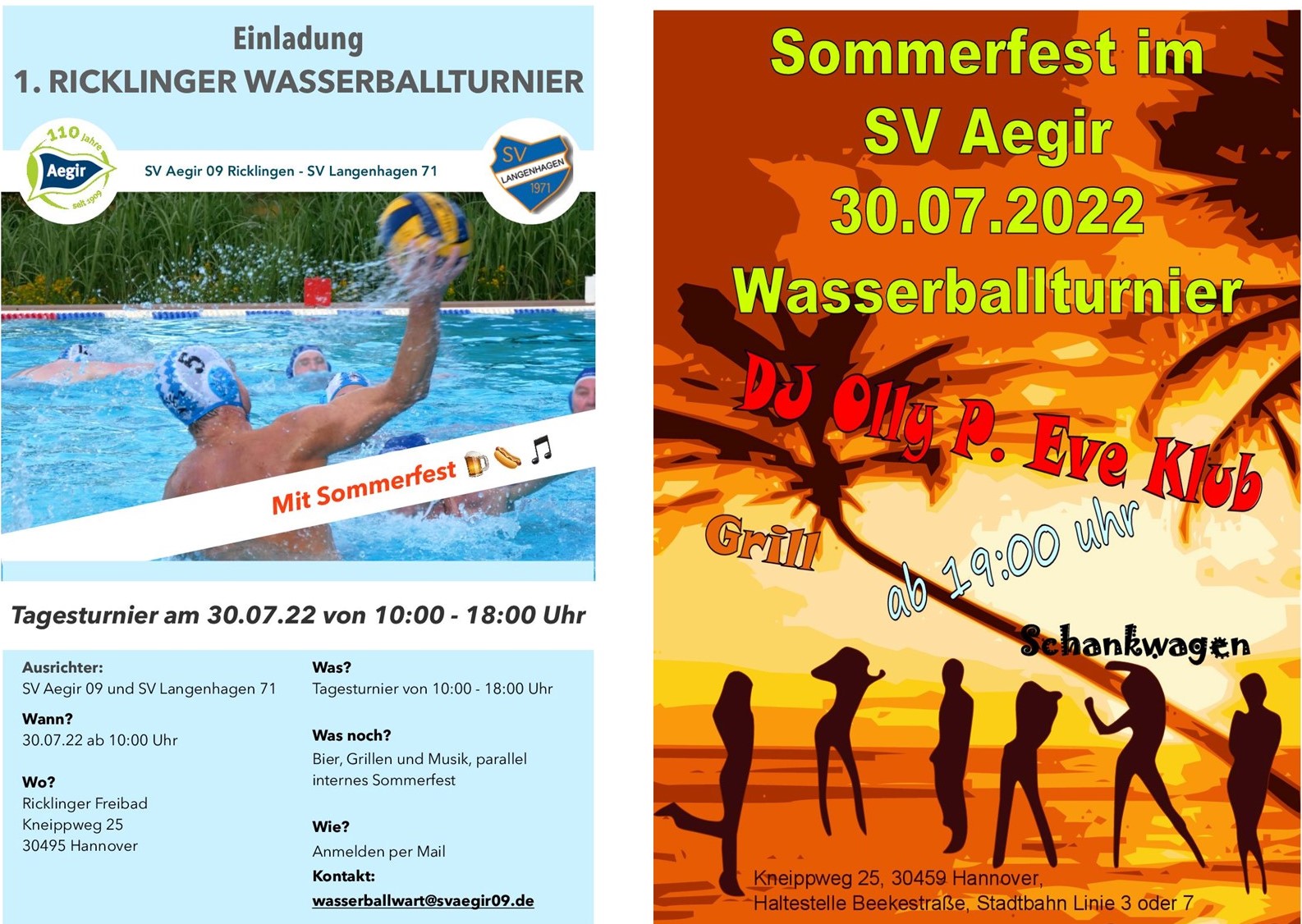 Read more about the article Wasserballturnier und Aegir-Sommerfest 2022