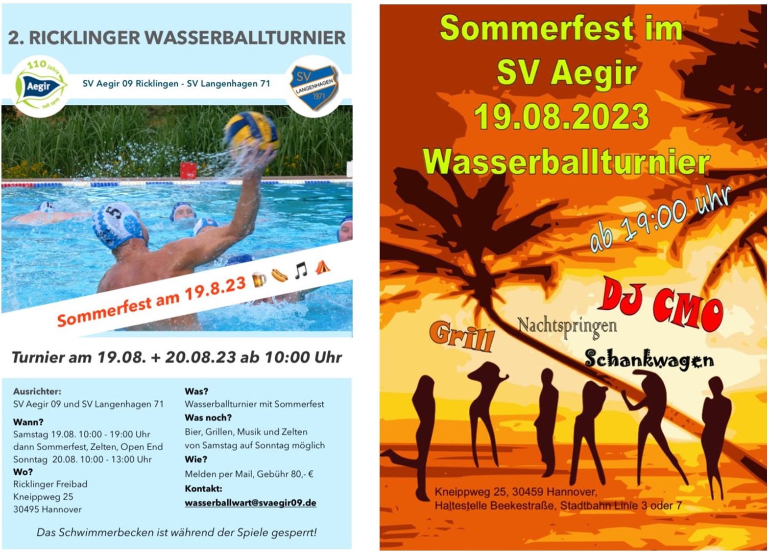 Read more about the article Wasserballturnier und Aegir-Sommerfest 2023