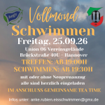 Vollmond-Schwimmen am Freitag 25.09.2026