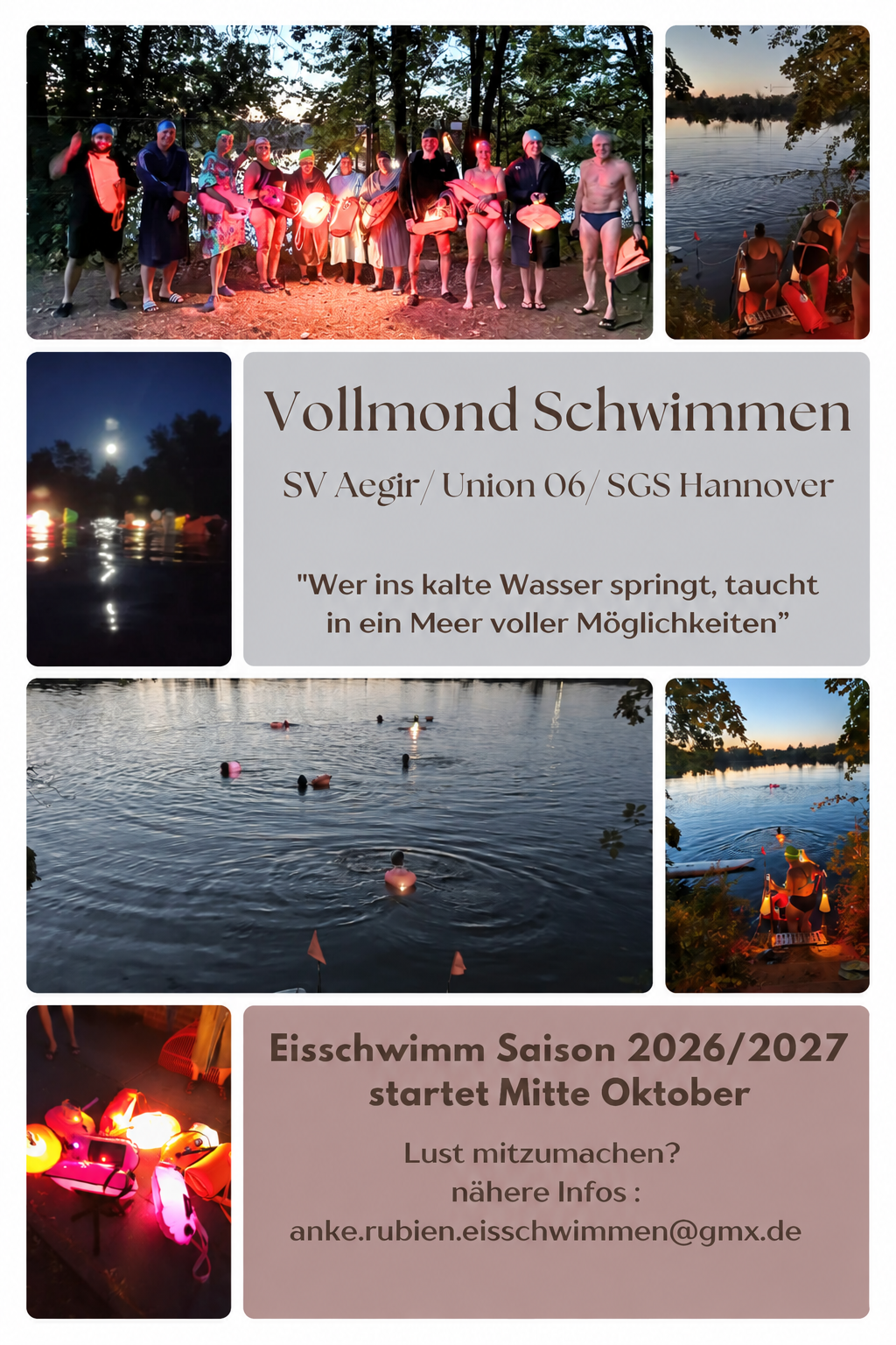 Mehr über den Artikel erfahren Mondscheinschwimmen: Zwei Vereine, ein starkes Event